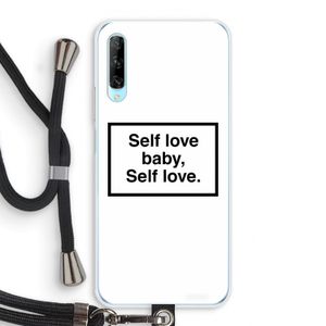 Self love: Huawei P Smart Pro Transparant Hoesje met koord