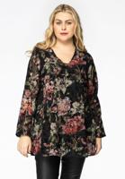 Yoek Tuniek FLOWER FLOCK | Zwart | Maat 58/60