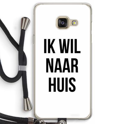 Ik wil naar huis: Samsung Galaxy A3 (2016) Transparant Hoesje met koord