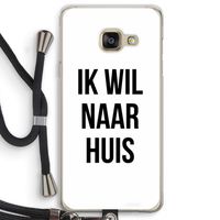 Ik wil naar huis: Samsung Galaxy A3 (2016) Transparant Hoesje met koord