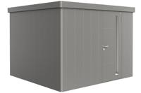 Biohort Metalen tuinhuis Neo - Enkele deur - Kwartsgrijs - 3C (292x292 cm)- Plat dak- Metaal- Biohort Biohort Metalen tuinhuis Neo - Enkele deur - Kwartsgrijs - 3C (292x292 cm)- Plat dak- Metaal- Biohort