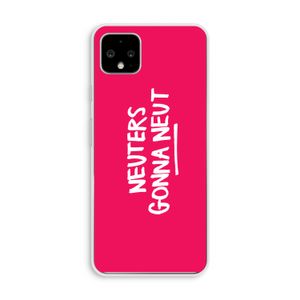 Neuters (roze): Pixel 4 XL Transparant Hoesje