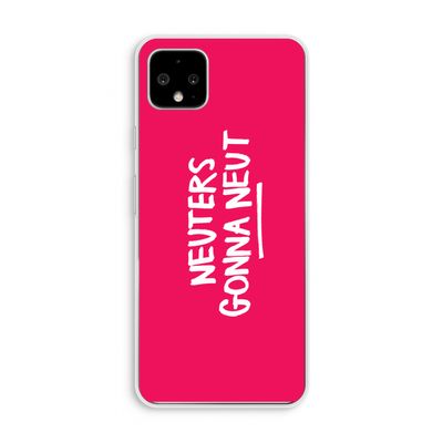 Neuters (roze): Pixel 4 XL Transparant Hoesje