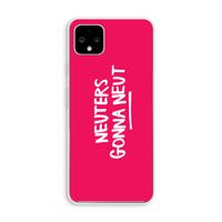 Neuters (roze): Pixel 4 XL Transparant Hoesje