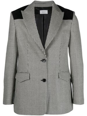 Bally blazer en laine à carreaux - Noir