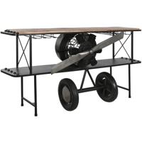 Wandtafel Home ESPRIT Bruin Zwart Hout Metaal 191 x 58 x 96 cm