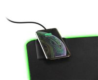 Deltaco DMP330 RGB Gaming Mousepad XL met Draadloze lader - 10W - thumbnail