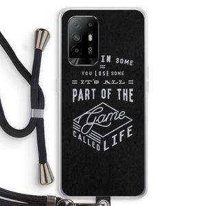 Life: Oppo A94 5G Transparant Hoesje met koord