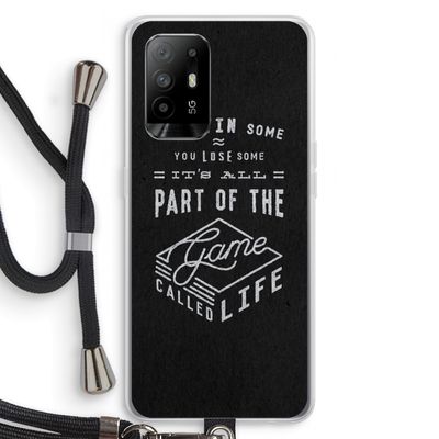 Life: Oppo A94 5G Transparant Hoesje met koord