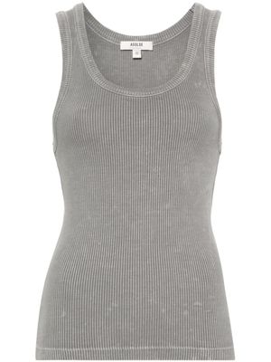 AGOLDE débardeur Poppy à design nervuré - Gris