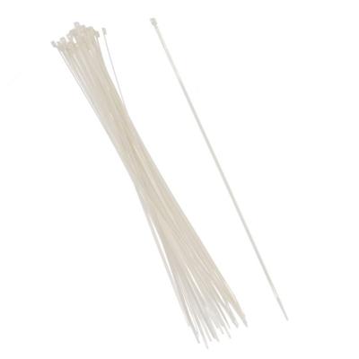 Gerimport tie-wraps/kabelbinders - 30x stuks - wit - kunststof - 30 cm