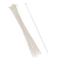 Gerimport tie-wraps/kabelbinders - 30x stuks - wit - kunststof - 30 cm
