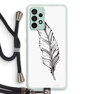 Pluim: Samsung Galaxy A52s 5G Transparant Hoesje met koord