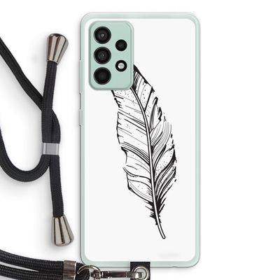 Pluim: Samsung Galaxy A52s 5G Transparant Hoesje met koord