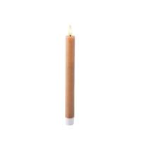 Kaars LED Lumineo Bruin Ø 2,2 x 24,5 cm Vlameffect 2 Stuks