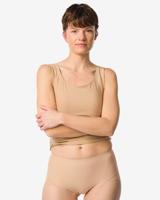 HEMA Medium corrigerende slip hoge taille met kant beige (beige)