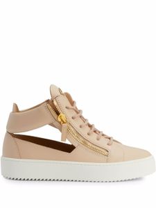 Giuseppe Zanotti baskets Kriss à découpes - Rose