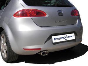 InoxCar uitlaat passend voor Seat Leon 1P 1.6 (102pk) 2005- 120x80mm Oblique IXSELE15SB