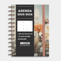 <A5 Ringband Agenda 2025-2026 Veldbloemen