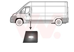 Sier- / beschermingspaneel, zijwand VAN WEZEL, Inbouwplaats: Links, u.a. fÃ¼r Fiat, Peugeot, CitroÃ«n