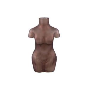 PTMD Body Brown glass vase torso shape