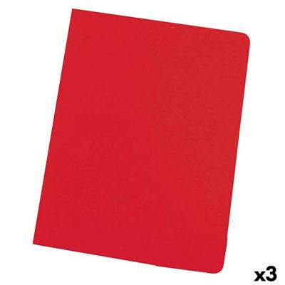 Subfolder Elba Rood A4 50 Onderdelen (3 Stuks)