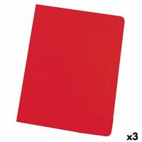 Subfolder Elba Rood A4 50 Onderdelen (3 Stuks)