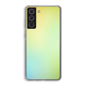 Minty mist pastel: Samsung Galaxy S21 FE Transparant Hoesje