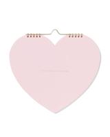 HEMA Kalender 23x26cm hartje roze