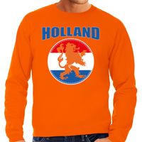 Grote maten oranje fan sweater / trui Holland met oranje leeuw EK/ WK voor heren 4XL  - - thumbnail