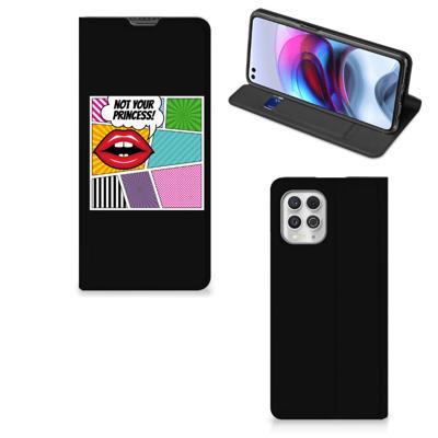 Motorola Moto G100 Hippe | Standcase | Popart Princess Motorola Moto G100 Hippe | Standcase | Popart Princess