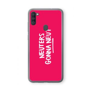 Neuters (roze): Samsung Galaxy A11 Transparant Hoesje