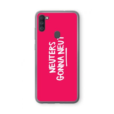 Neuters (roze): Samsung Galaxy A11 Transparant Hoesje