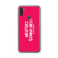 Neuters (roze): Samsung Galaxy A11 Transparant Hoesje