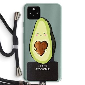 Avocuddle: Pixel 5a 5G Transparant Hoesje met koord