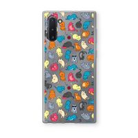 Kleurrijke katten: Samsung Galaxy Note 10 Transparant Hoesje