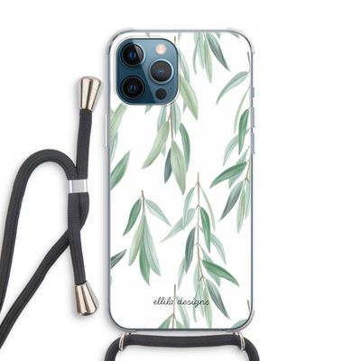 Branch up your life: iPhone 12 Pro Transparant Hoesje met koord