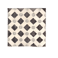 Terre d&apos;Azur Tierra-Royal Decor-Nummero-4 15x15 cm