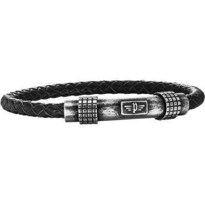 Police S14ALB02B Leer 19 cm Heren armband