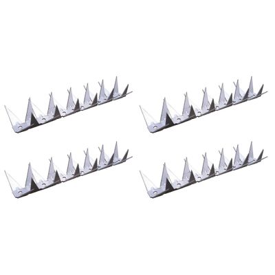 15x stuks anti klimstrips / vogelpinnen met metalen punten 1 meter