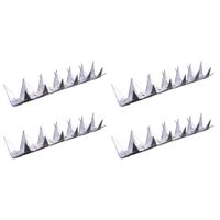 15x stuks anti klimstrips / vogelpinnen met metalen punten 1 meter