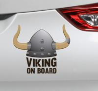 Tekst sticker viking on board