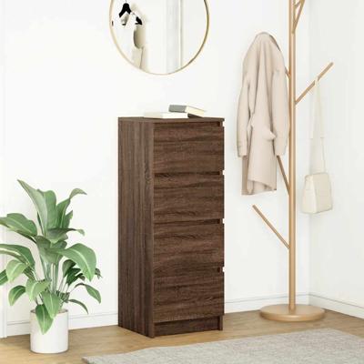 Dressoir 37,5x35x99 cm spaanplaat bruin eikenkleurig