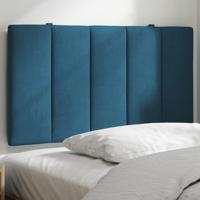 Hoofdbordkussen 90 cm fluweel blauw Hoofdbordkussen 90 cm fluweel blauw