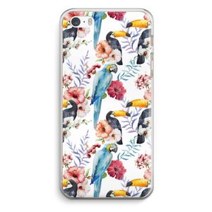 Bloemen tukan: iPhone 5 / 5S / SE Transparant Hoesje
