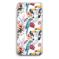 Bloemen tukan: iPhone 5 / 5S / SE Transparant Hoesje