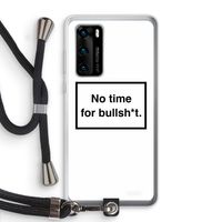 No time: Huawei P40 Transparant Hoesje met koord