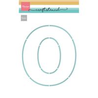Marianne Design • craft stencil letter o (oma en opa dag)