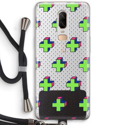8-bit N°10: OnePlus 6 Transparant Hoesje met koord