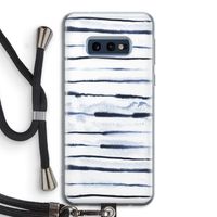 Ink Stripes: Samsung Galaxy S10e Transparant Hoesje met koord